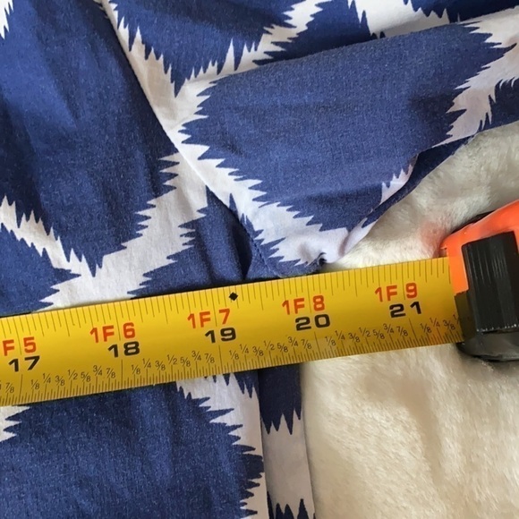 Tizzie Blue & White Tunic Top/Shirt Size Med - Picture 10 of 14